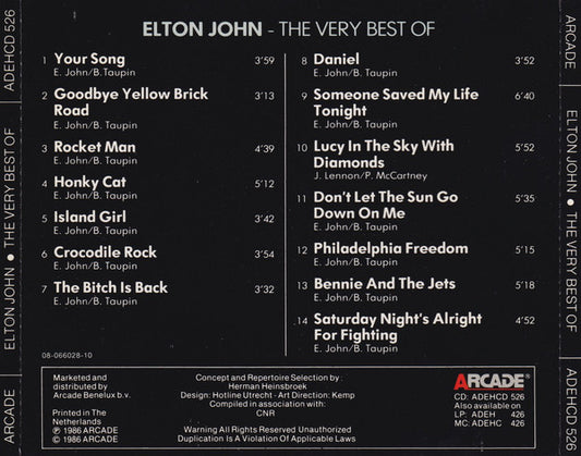 Elton John : The Very Best Of Elton John (CD, Comp)
