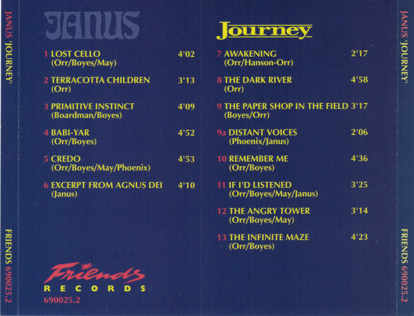 Janus (5) : Journey (CD, Album)