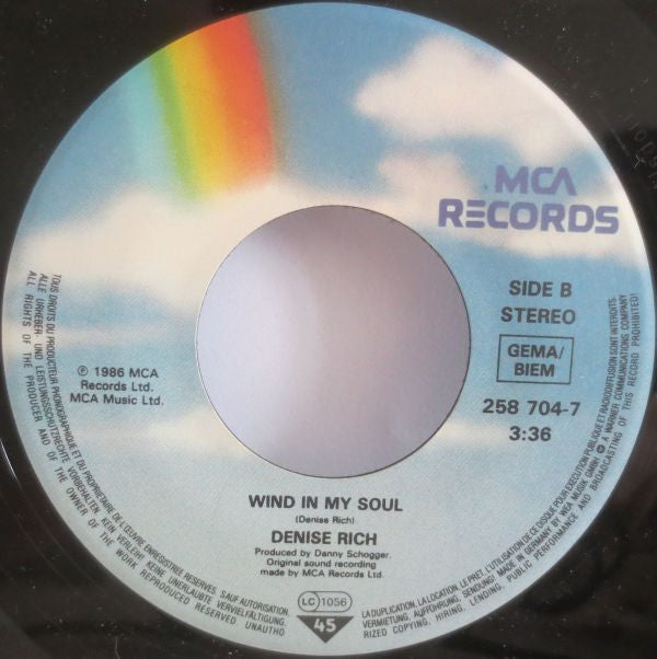 Denise Rich : We Walked Away From A Love Affair (7", Single)