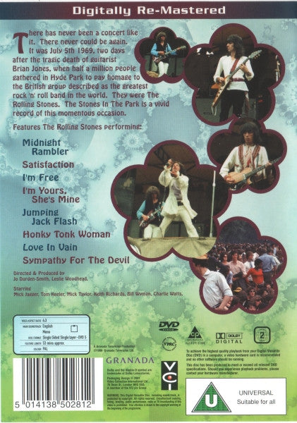 The Rolling Stones : The Stones In The Park (DVD-V, Copy Prot., RE, RM, PAL)