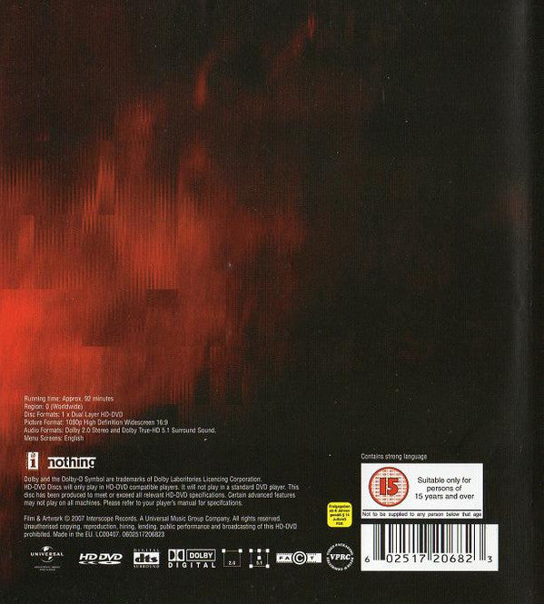 Nine Inch Nails : Live: Beside You In Time (HD DVD, Comp)