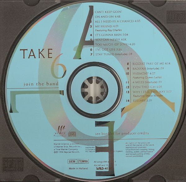 Take 6 : Join The Band (CD, Album)