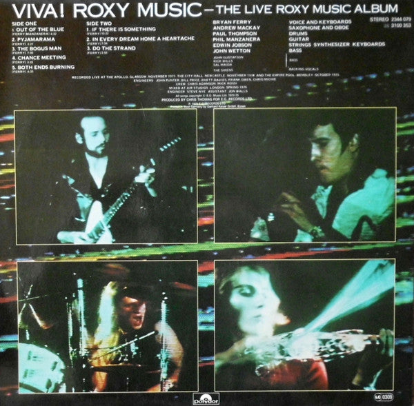 Roxy Music : Viva ! The Live Roxy Music Album (LP, Album, RE, PRS)