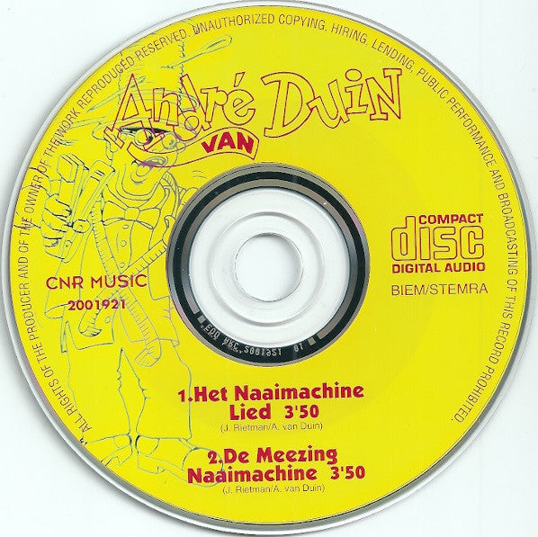 André van Duin : Het Naaimachine Lied (CD, Single)