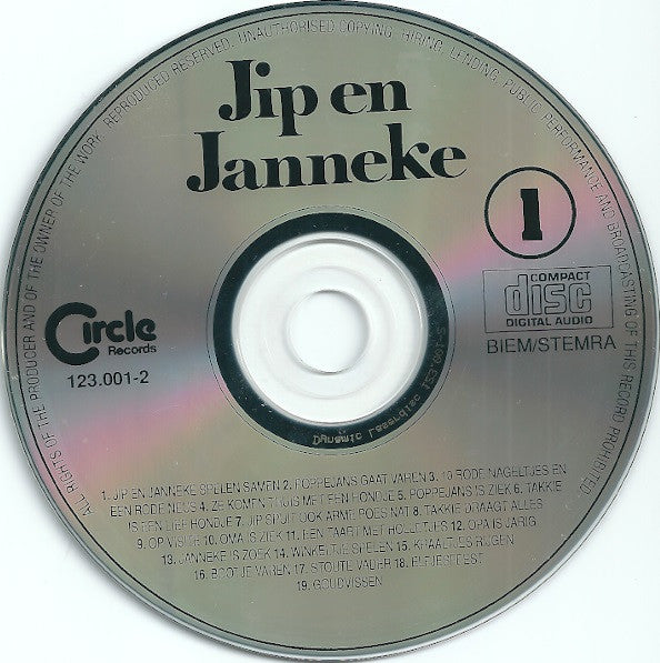 Annie M.G. Schmidt : Jip En Janneke - Verhaaltjes Van Annie M.G. Schmidt (CD, Album)