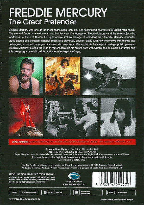 Freddie Mercury : The Great Pretender (DVD-V, NTSC)