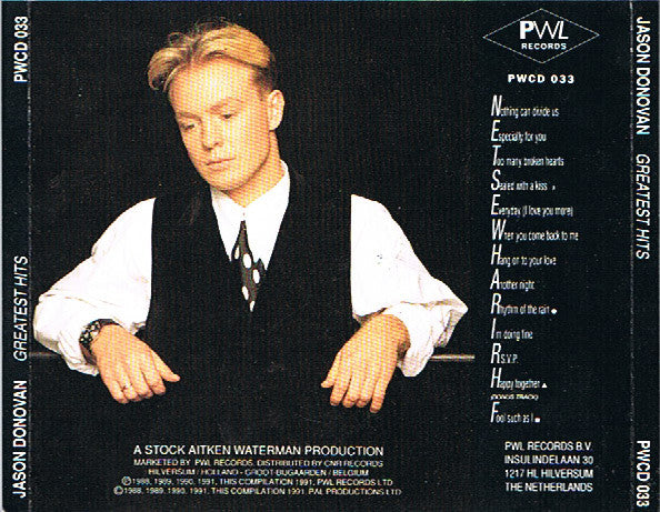 Jason Donovan : Greatest Hits (CD, Comp)