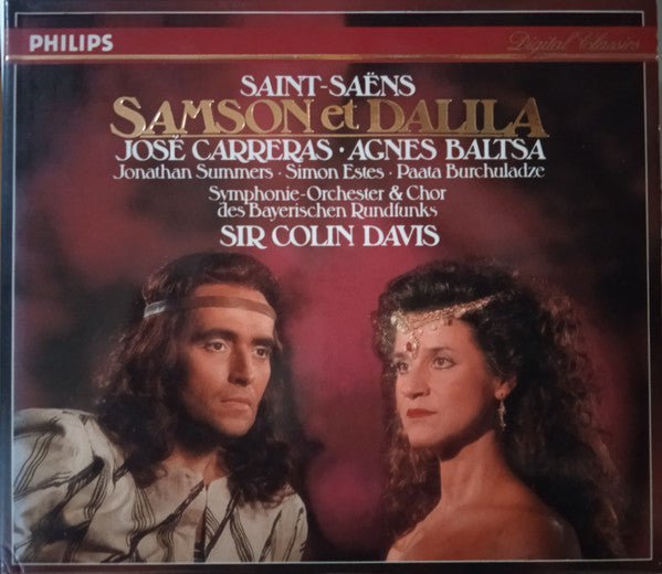 Saint-Saëns* - José Carreras · Agnes Baltsa · Jonathan Summers · Simon Estes · Paata Burchuladze · Symphonie-Orchester* & Chor Des Bayerischen Rundfunks · Sir Colin Davis : Samson et Dalila (2xCD, Album + Box, Sli)