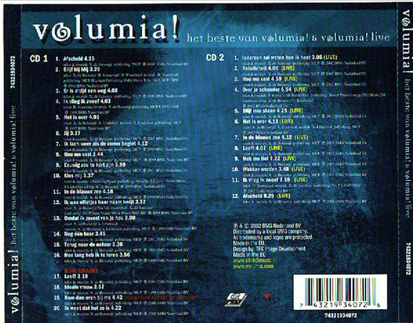 Volumia! : Het Beste Van Volumia! & Volumia! Live (2xCD, Comp)