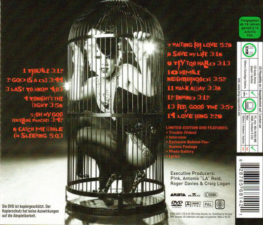 P!NK : Try This (CD, Album, Copy Prot. + DVD-V, Ltd, PAL)