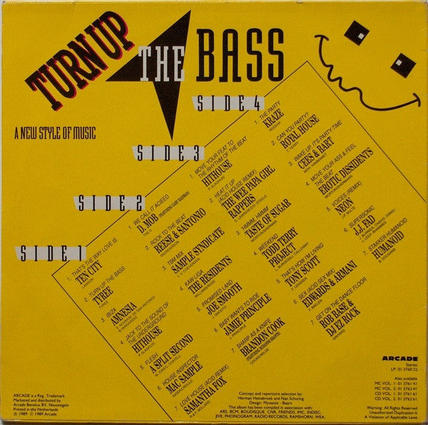 Various : Turn Up The Bass (2xLP, Comp)