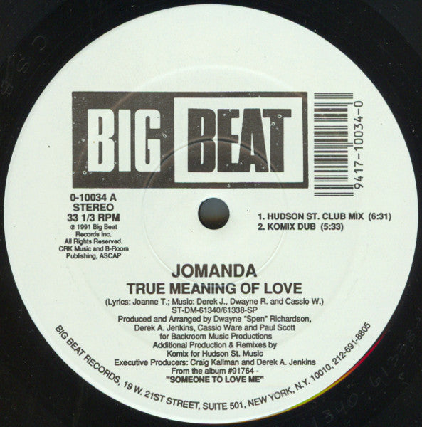 Jomanda : The True Meaning Of Love (12")