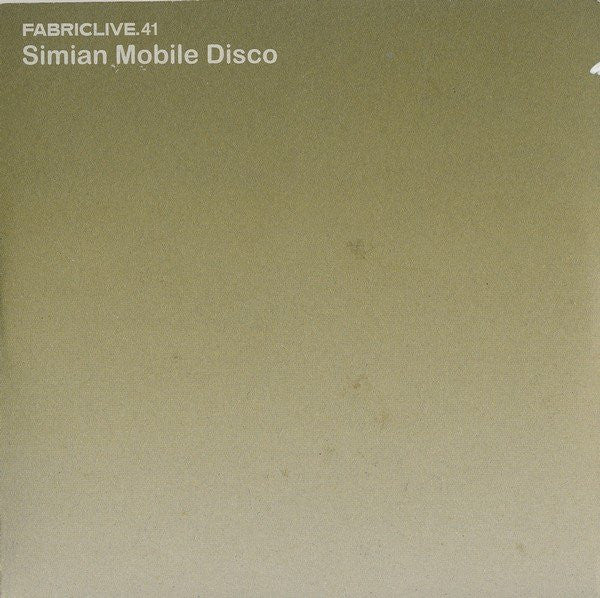 Simian Mobile Disco : FabricLive.41 (CD, Mixed, Promo, Car)