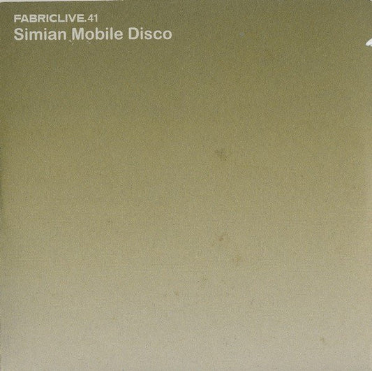 Simian Mobile Disco : FabricLive.41 (CD, Mixed, Promo, Car)