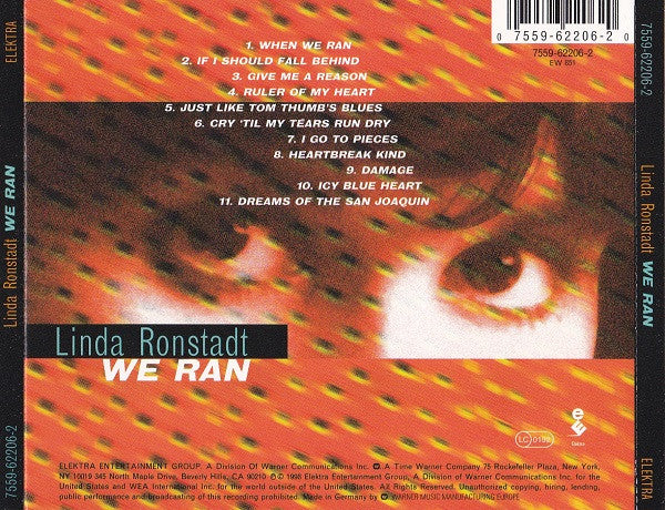Linda Ronstadt : We Ran  (CD, Album)