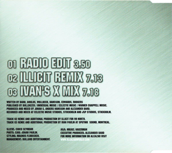 Alcazar : Crying At The Discoteque (CD, Single)