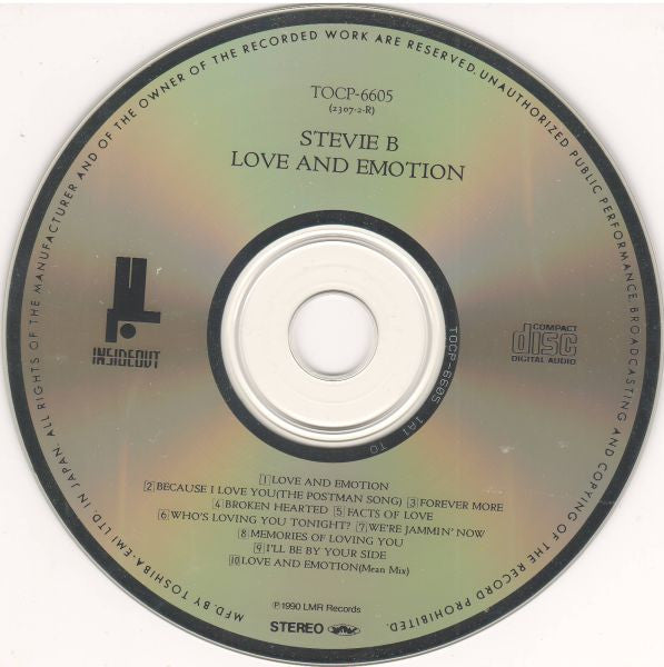 Stevie B : Love & Emotion (CD, Album)
