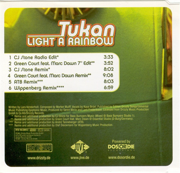 Tukan : Light A Rainbow (CD, Maxi)