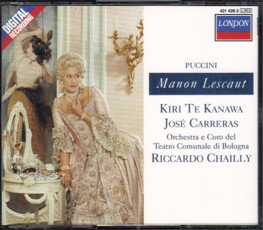 Giacomo Puccini - Kiri Te Kanawa, José Carreras, Orchestra Del Teatro Comunale Di Bologna E Coro del Teatro Comunale di Bologna, Riccardo Chailly : Manon Lescaut (2xCD, Album + Box)