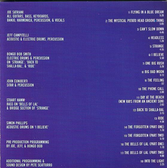 Joe Satriani : Flying In A Blue Dream (CD, Album)