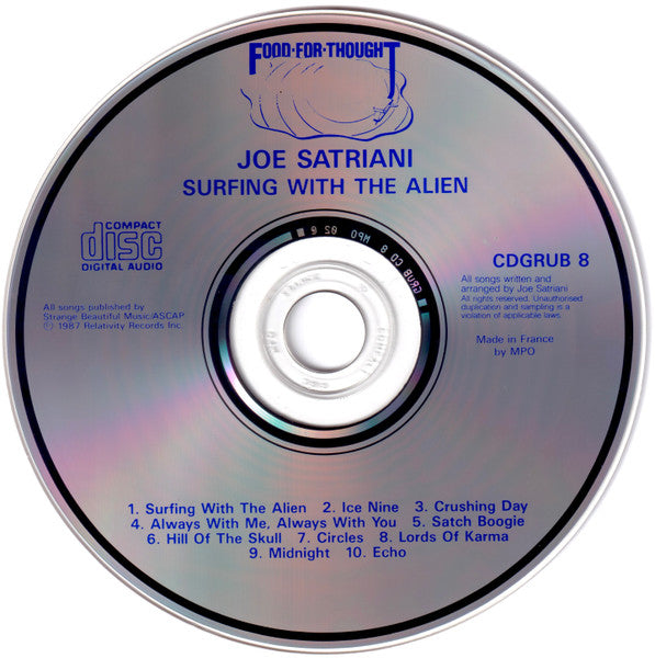 Joe Satriani : Surfing With The Alien (CD, Album, Blu)