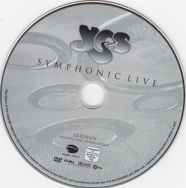 Yes : Symphonic Live (DVD-V, Multichannel, PAL, Reg)