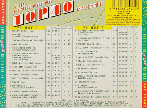 Various : Het Beste Uit De Top 40 Van 1994 (2xCD, Comp)