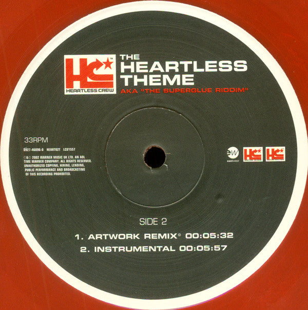 Heartless Crew : The Heartless Theme AKA "The Superglue Riddim" (12", Ora)