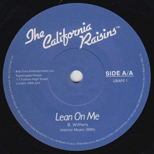 The California Raisins : I Heard It Through The Grapevine (7", Single)