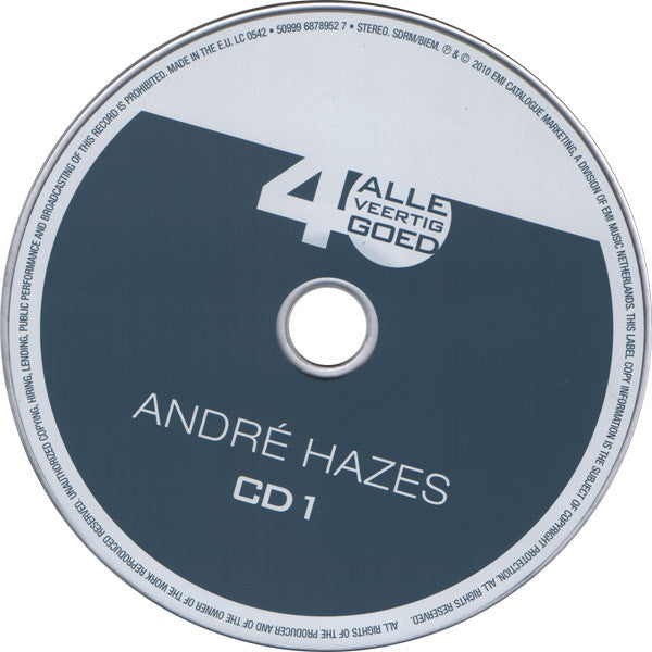 André Hazes : Alle 40 Goed - André Hazes (2xCD, Comp)
