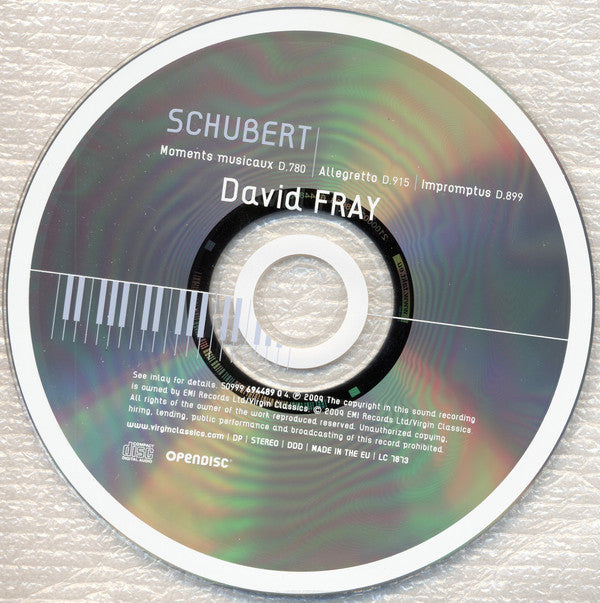 Franz Schubert - David Fray : Moments Musicaux / Impromptus (CD, Album, Enh)