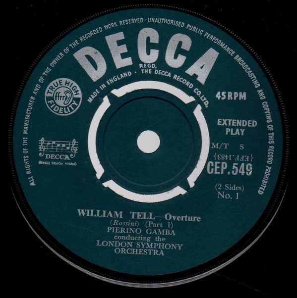 London Symphony Orchestra : William Tell - Overture (7")