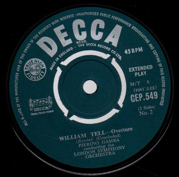 London Symphony Orchestra : William Tell - Overture (7")