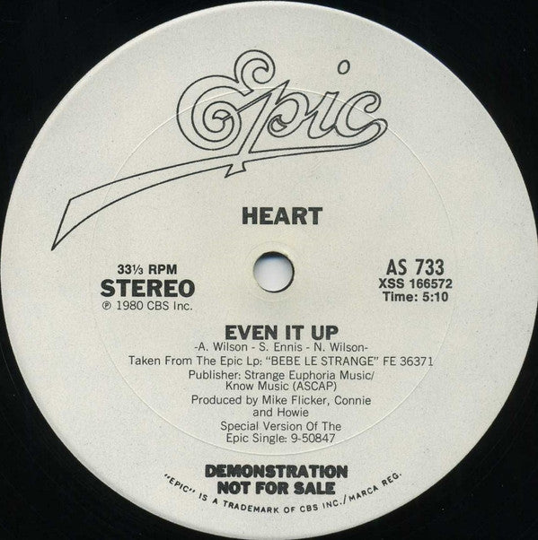 Heart : Even It Up (12", Promo)