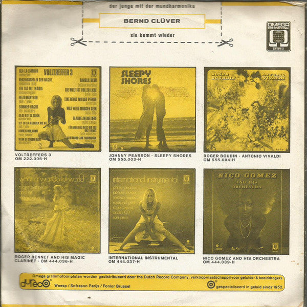 Bernd Clüver : Der Junge Mit Der Mundharmonika (7", Single)