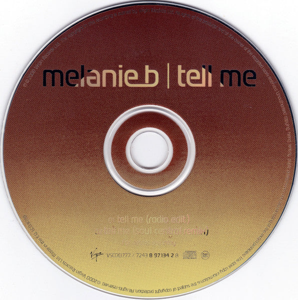 Melanie B : Tell Me (CD, Single, Car)
