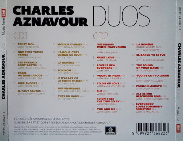 Charles Aznavour : Duos (2xCD, Album)
