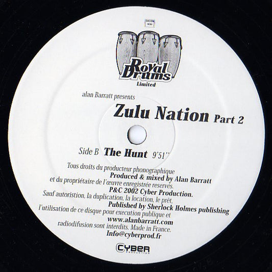Alan Barratt : Zulu Nation Part 2 (12")