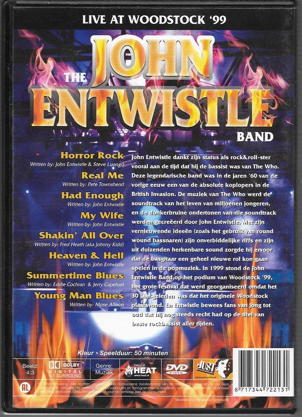 The John Entwistle Band : Rome Is Burning: Live At Woodstock '99 (DVD-V)