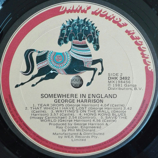 George Harrison : Somewhere In England (LP, Album)