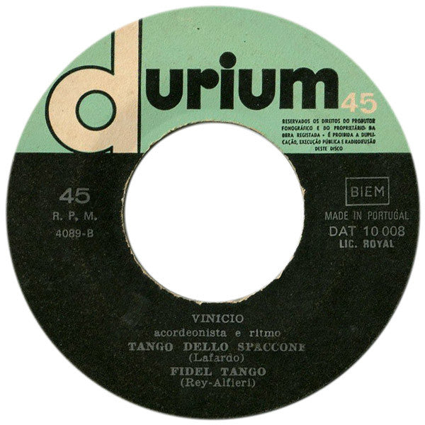 Vinicio (2) : Tango Dos Barbudos (7", EP)