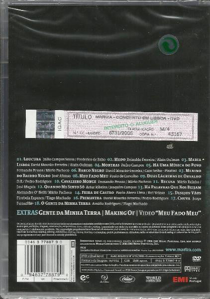 Mariza With Jaques Morelenbaum And Sinfonietta De Lisboa : Concerto Em Lisboa (DVD-V, PAL, HD)