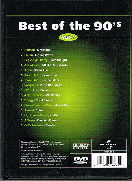 Various : Best Of The 90's Vol.1 (DVD-V)
