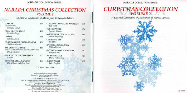 Narada Artists : Narada Christmas Collection Volume 2 (CD, Comp)