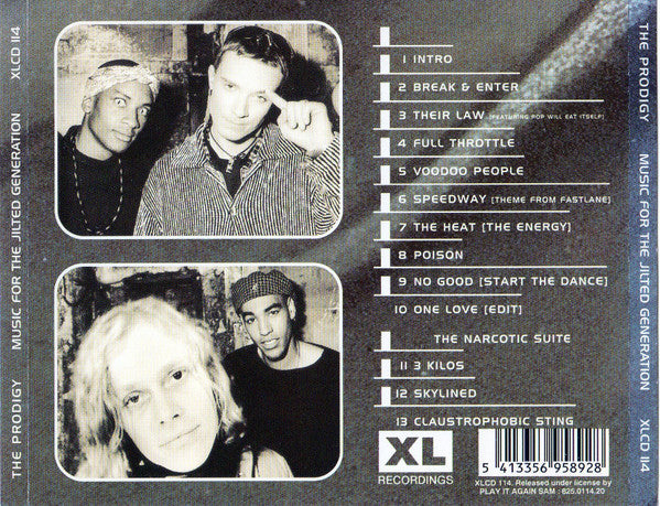 The Prodigy : Music For The Jilted Generation (CD, Album)