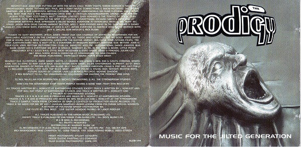 The Prodigy : Music For The Jilted Generation (CD, Album)