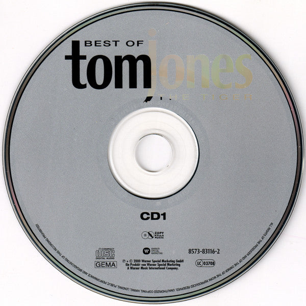 Tom Jones : Best Of The Tiger (2xCD, Comp)