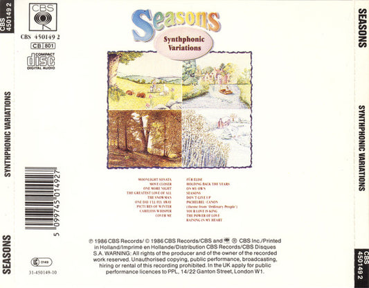 Synthphonic Variations : Seasons (CD)