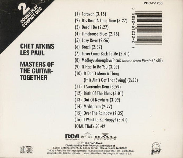 Chet Atkins, Les Paul : Masters Of The Guitar-Together (CD, Comp)