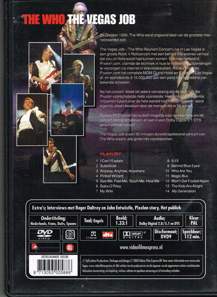 The Who : The Vegas Job - The Who Reunion Concert Live In Vegas (DVD-V, Multichannel, PAL)